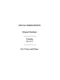 M. Herbert: M Violets High Voice And Piano (G Major)