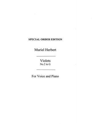 M. Herbert: M Violets High Voice And Piano (G Major)