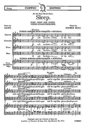 John Keats_Maurice Besly: Sleep