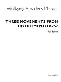 William H. Irving_Wolfgang Amadeus Mozart: Three Movements From Divertimento K252 Full Score