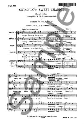 Philip G. Wilkinson: Philip Swing Low Sweet Chariot Ttbb