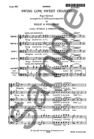 Philip G. Wilkinson: Philip Swing Low Sweet Chariot Ttbb