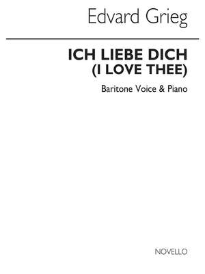 Edvard Grieg: Ich Liebe Dich In Bb
