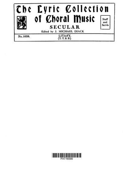 Franz Schubert: Litany