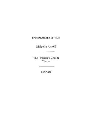 Malcolm Arnold: The Hobson's Choice Theme For Piano