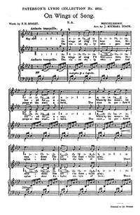 Felix Mendelssohn Bartholdy: On Wings Of Song | Presto Music