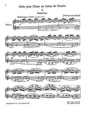 Joseph Jongen: Suite For Piano Op.60