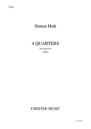 Simon Holt: 4 Quarters (Parts)