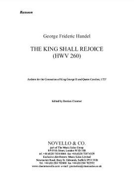 Georg Friedrich Händel: The King Shall Rejoice (Ed. Damian Cranmer)