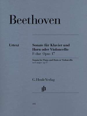 Beethoven, L v: Sonata F major for Piano and Horn (or Violoncello) op. 17
