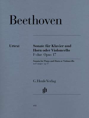 Beethoven: Sonata F major for Piano and Horn (or Violoncello) op. 17