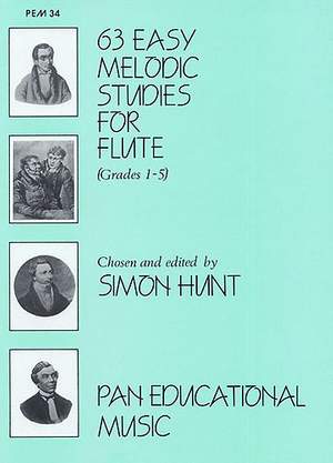 S. Hunt: 63 Easy Melodic Studies for Flute