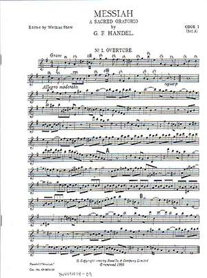 Georg Friedrich Händel: Messiah - A Sacred Oratorio Oboe 1,2