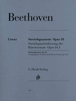 Beethoven, L v: String Quartets and String Quartet-Version of the Piano Sonata op. 18/1-6 und op. 14/1
