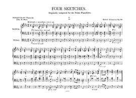 Robert Schumann: Four Sketches Op.58 No.1-2