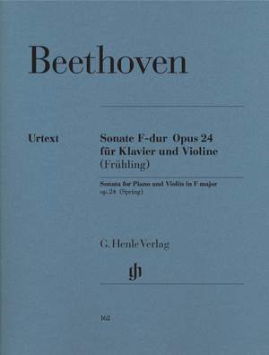 Beethoven, L v: Sonata for Piano and Violin F major (Spring) op. 24