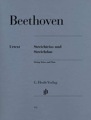 Beethoven, L v: String Trios and String Duo op. 3, 8 und 9 WoO 32