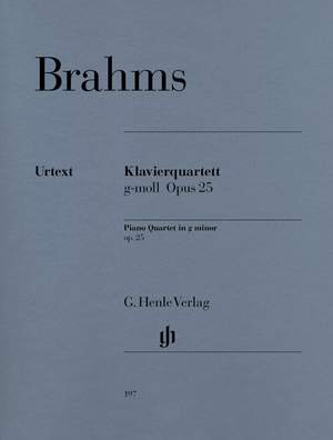 Brahms, J: Piano Quartet g minor op. 25
