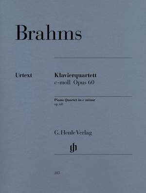 Brahms, J: Piano Quartet c minor op. 60