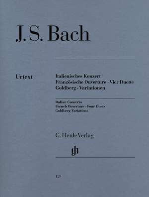 Bach, J S: Italian Concerto, French Overture, Four Duets, Goldberg Variations