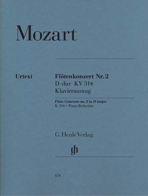 Mozart, W A: Concerto for Flute and Orchestra D major KV 314
