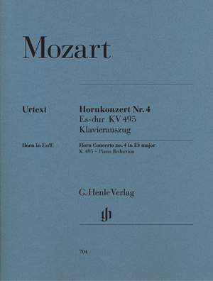 Mozart, W A: Konzert für Horn und Orchester Nr. 4 Es-Dur E flat major KV 495
