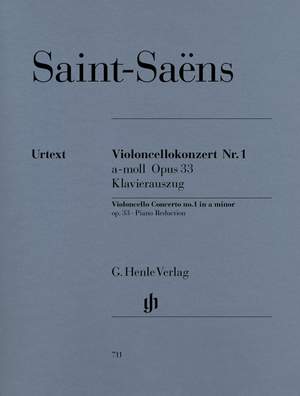 Saint-Saëns, C: Concerto for Violoncello and Orchestra No. 1 a minor op. 33