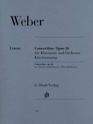 Weber, C M v: Concertino for Clarinet and Orchestra op. 26