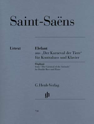 Saint-Saëns, C: "Elephant" from "The Carnival of the Animals" for Double Bass and Piano