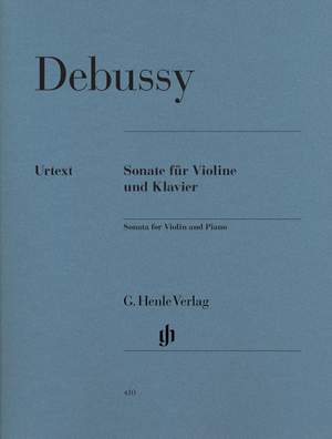 Debussy, C: Sonata for Violin and Piano