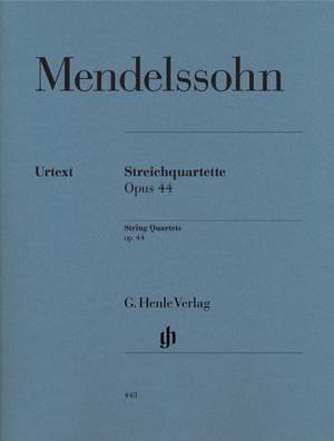 Felix Mendelssohn Bartholdy: String Quartets op. 44, 1-3