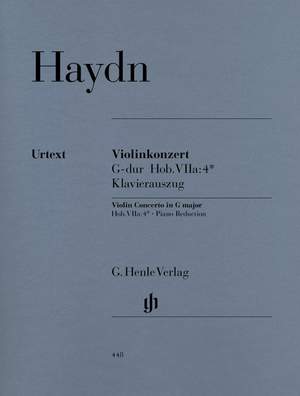 Haydn, J: Concerto for Violin and Orchestra G major Hob. VIIa:4