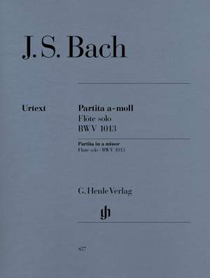 Bach, J S: Partita a minor for Flute solo BWV 1013