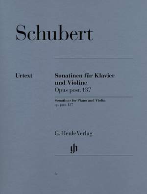 Schubert: Sonatinas for Piano and Violin op. post. 137