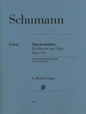 Schumann, R: Märchenbilder für Viola und Klavier op. 113