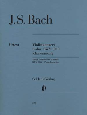 Bach, J S: Concerto for Violin and Orchestra E major BWV 1042