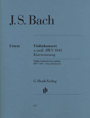 Bach, J S: Concerto for Violin and Orchestra a minor BWV 1041