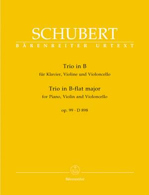 Schubert, F: Piano Trio in B-flat, Op.99 (D.898) (Urtext)