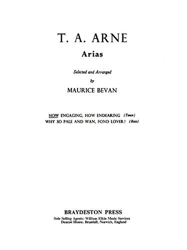 Thomas Augustine Arne_Thomas Augustine Arne: How Engaging, How Endearing