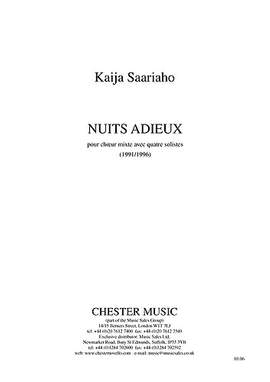 Kaija Saariaho: Nuits Adieux (SATB)