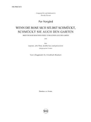 Per Nørgård: Wenn Die Rose Sich Selbst Schmückt