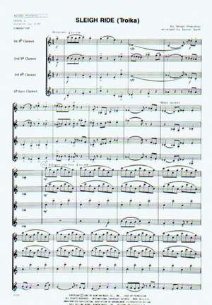 Sergei Prokofiev: Sleigh Ride (Clarinet Quartet)