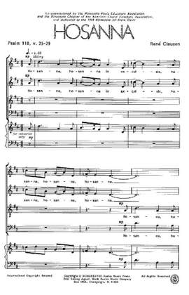 Clausen: Hosanna SATB