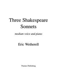 Eric Wetherell: 3 Shakespeare Sonnets