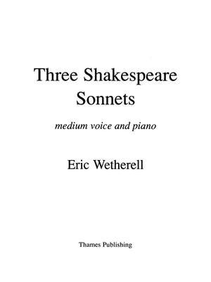 Eric Wetherell: 3 Shakespeare Sonnets