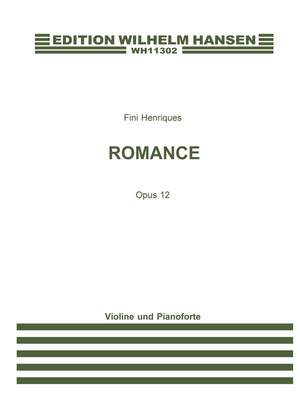 Fini Henriques: Romance Op. 12 Version for Violin and Piano