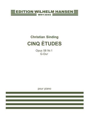 Christian Sinding: Etude G Op58 No1
