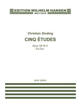 Christian Sinding: Sinding,C Etude Eb Op58 No5