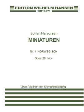 Halvorsen Miniature Op.29 Nr.4 Vln/Pf