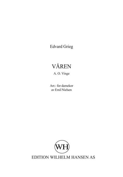 Edvard Grieg: Våren